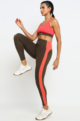 [CORE] Defynt Leggings - Berry / Espresso