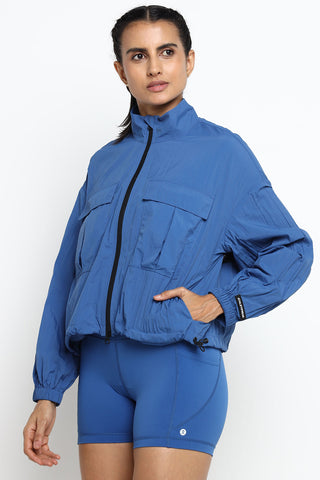[AIRLITE] Spray Jacket - Azul/Black