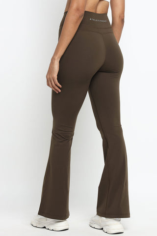 [AETHER] Flare Leggings - Espresso