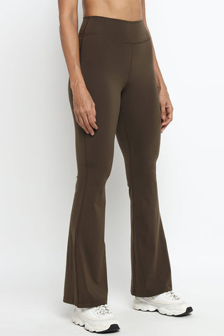[AETHER] Flare Leggings - Espresso