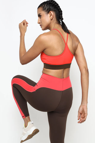 [CORE] Defynt Sportsbra - Berry / Espresso
