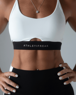 [CORE] Defynt Sportsbra - White / Black - Sportsbra - Athletifreak | Athletic & Gym Wear, Athleisure