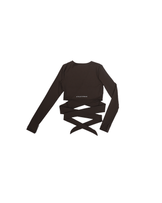[CORE] Streamline Wraptop - Espresso - Tee - Athletifreak | Athletic & Gym Wear, Athleisure