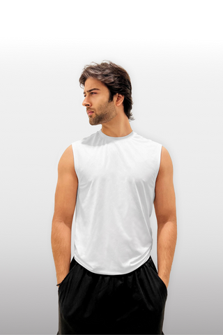 [AIRTECH] Muscle Tank - White