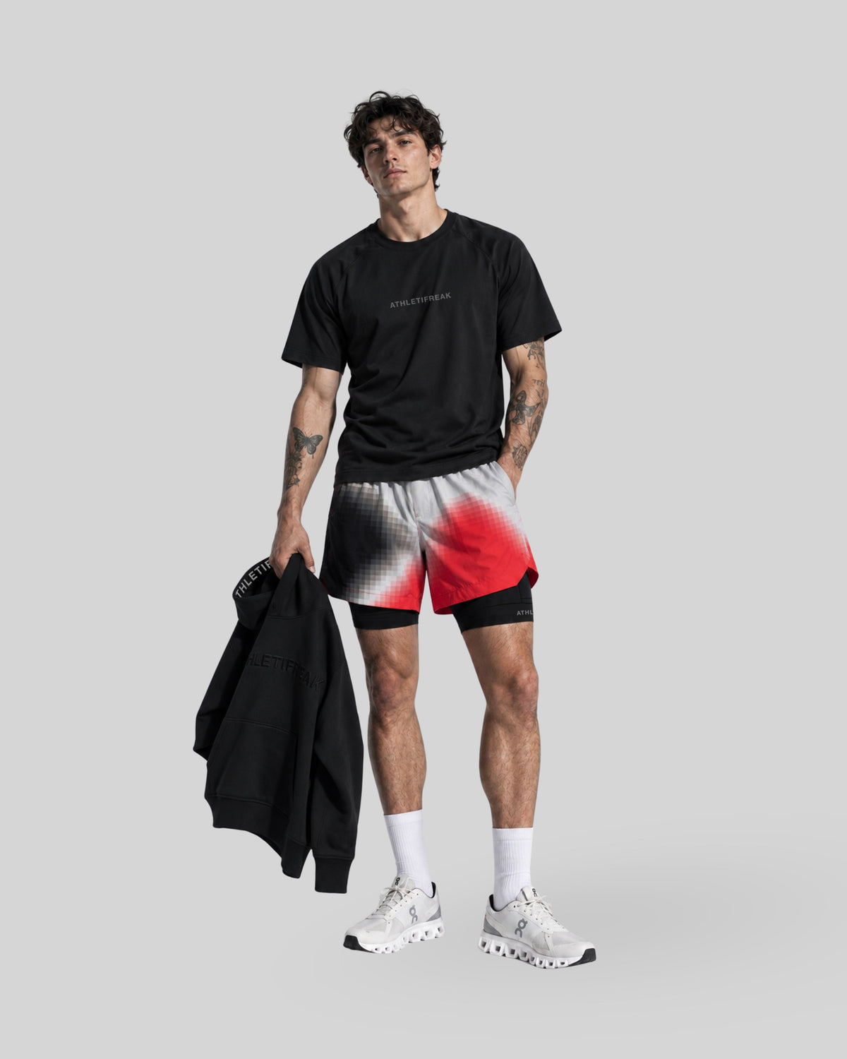 [CORE] Training Shorts 4" - Burn / Black-1