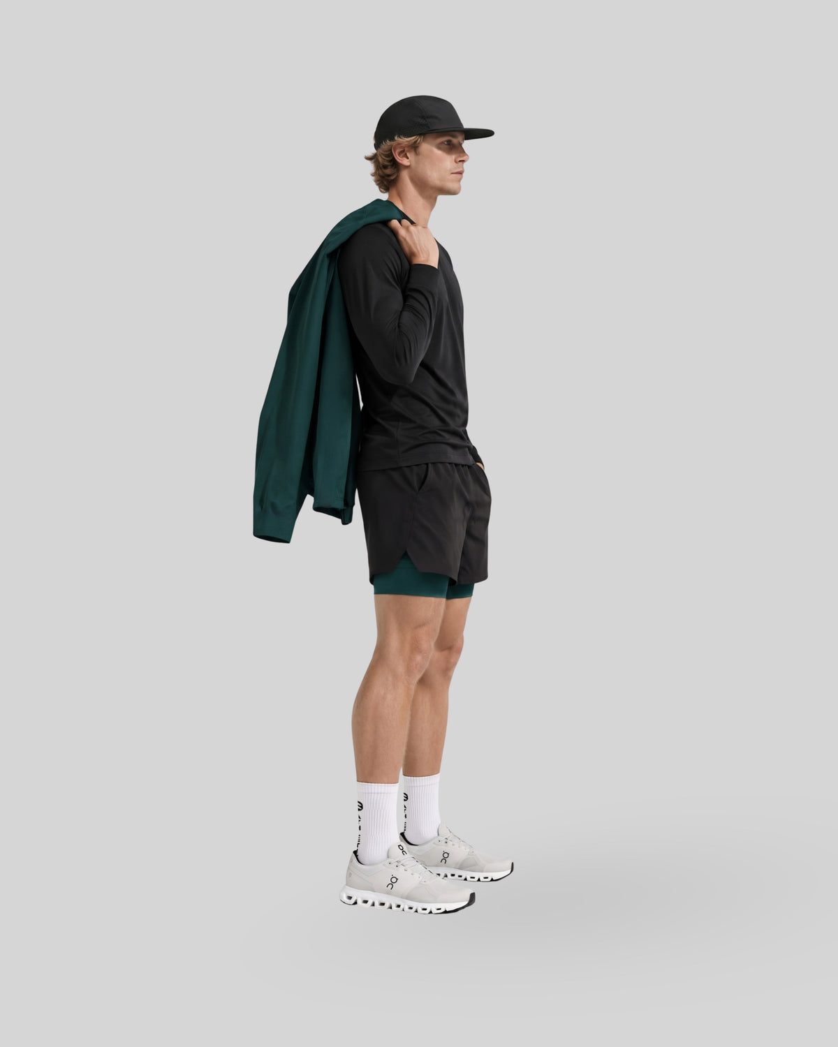 [CORE] Training Shorts 4" - Black  / Forest-2