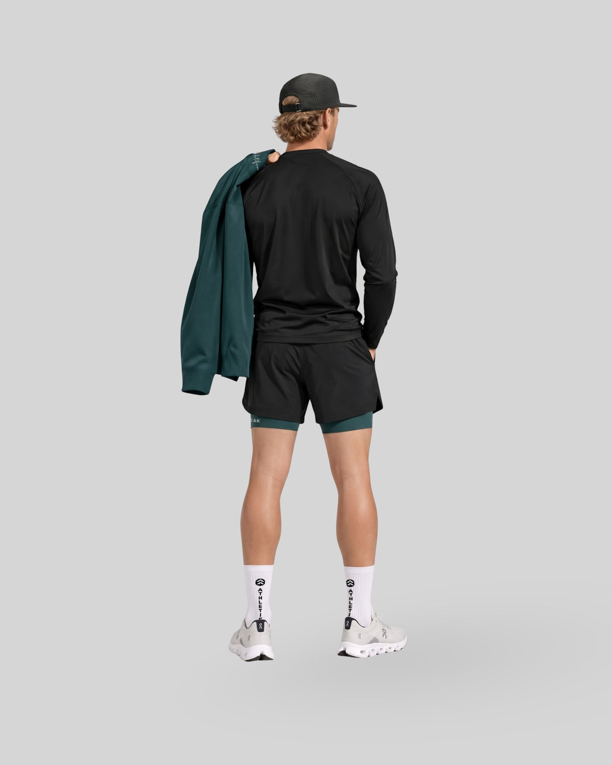 [CORE] Training Shorts 4" - Black  / Forest-3