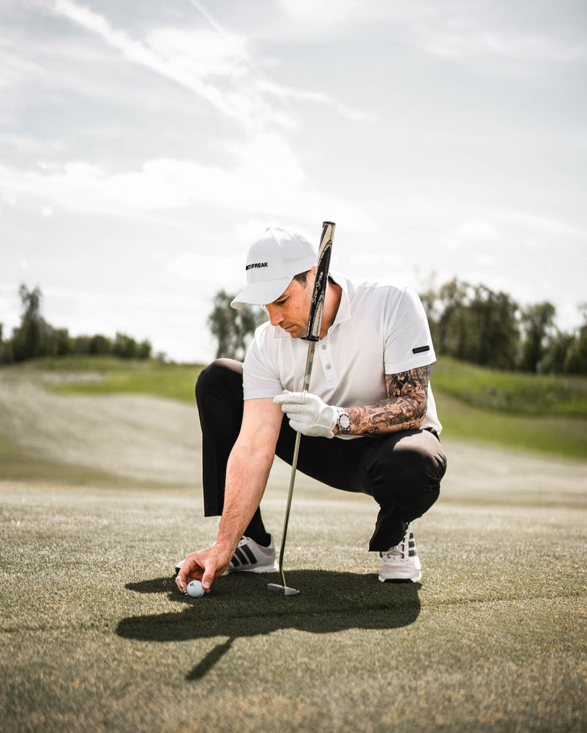[HYBRID] Tech Polo - White - Tee - Athletifreak | Athletic & Gym Wear, Athleisure