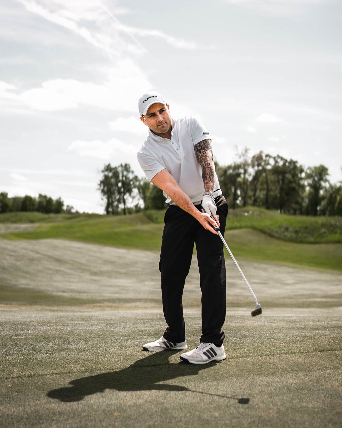 [HYBRID] Tech Polo - White - Tee - Athletifreak | Athletic & Gym Wear, Athleisure
