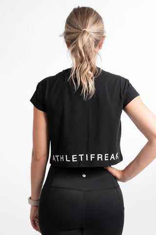 [ALWAYS ON] Crop Tee - Black
