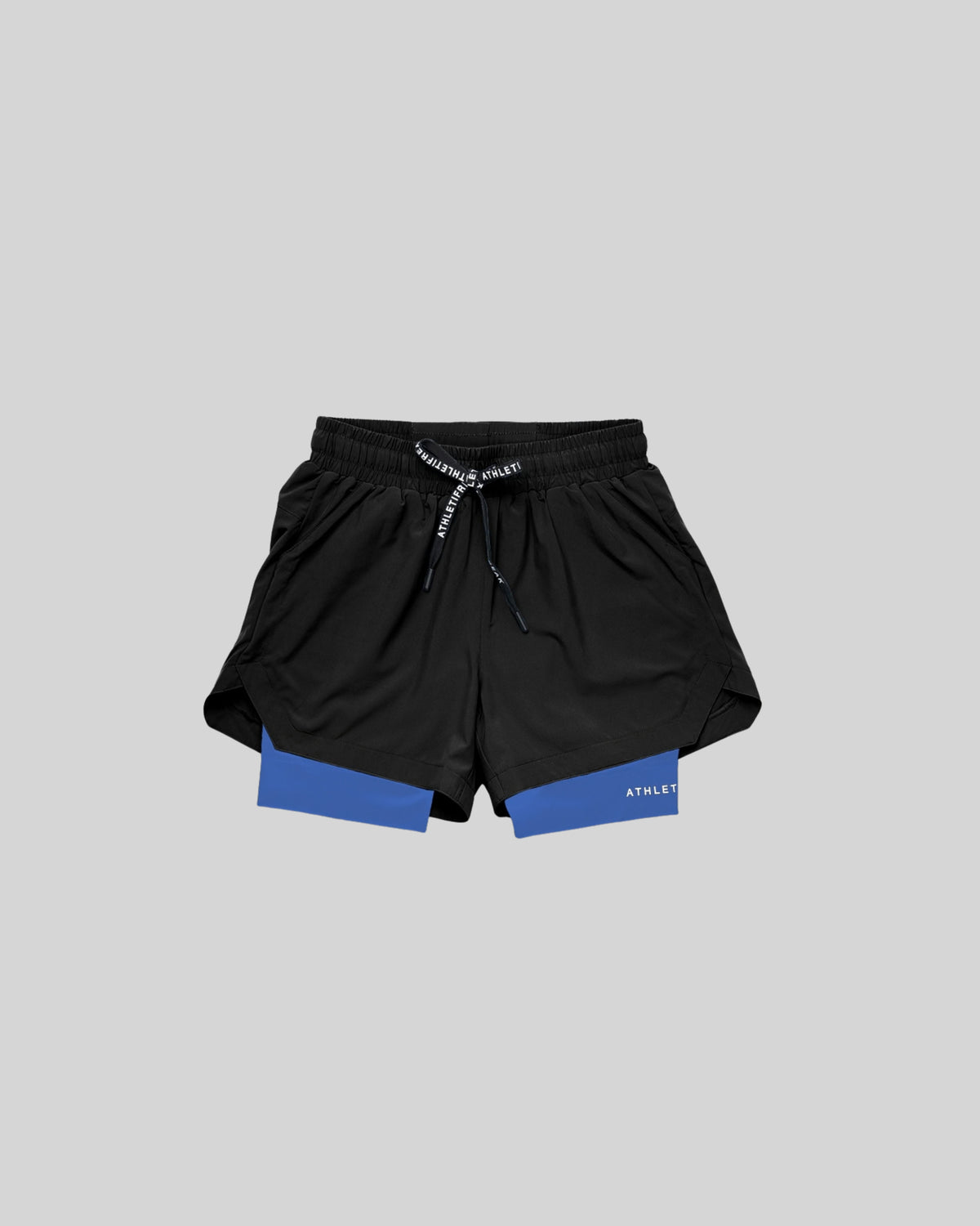 [CORE] Training Shorts 4" - Black / Azul-2