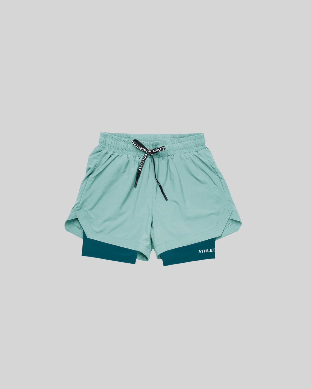 [CORE] Training Shorts 4" - Aqua  / Forest-4