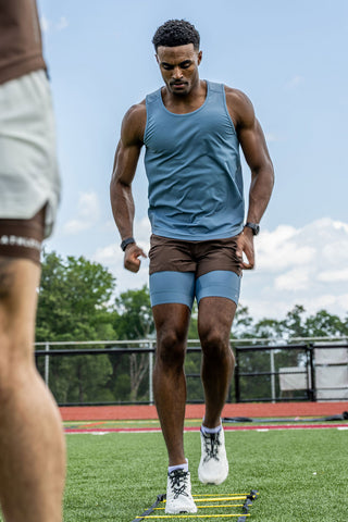 [CORE] Training Shorts 4" - Espresso/Cloud