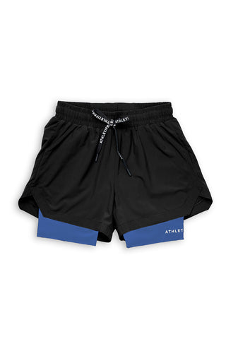 [CORE] Training Shorts 6" - Black/Azul