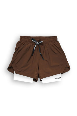 [CORE] Training Shorts 6" - Espresso/White