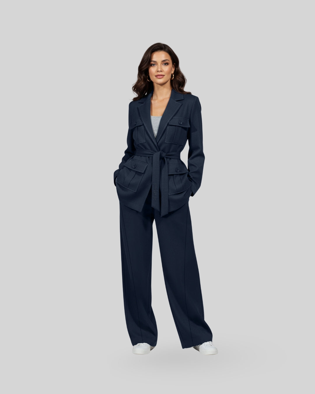 [EASYLUXE] Fly Blazer - Navy