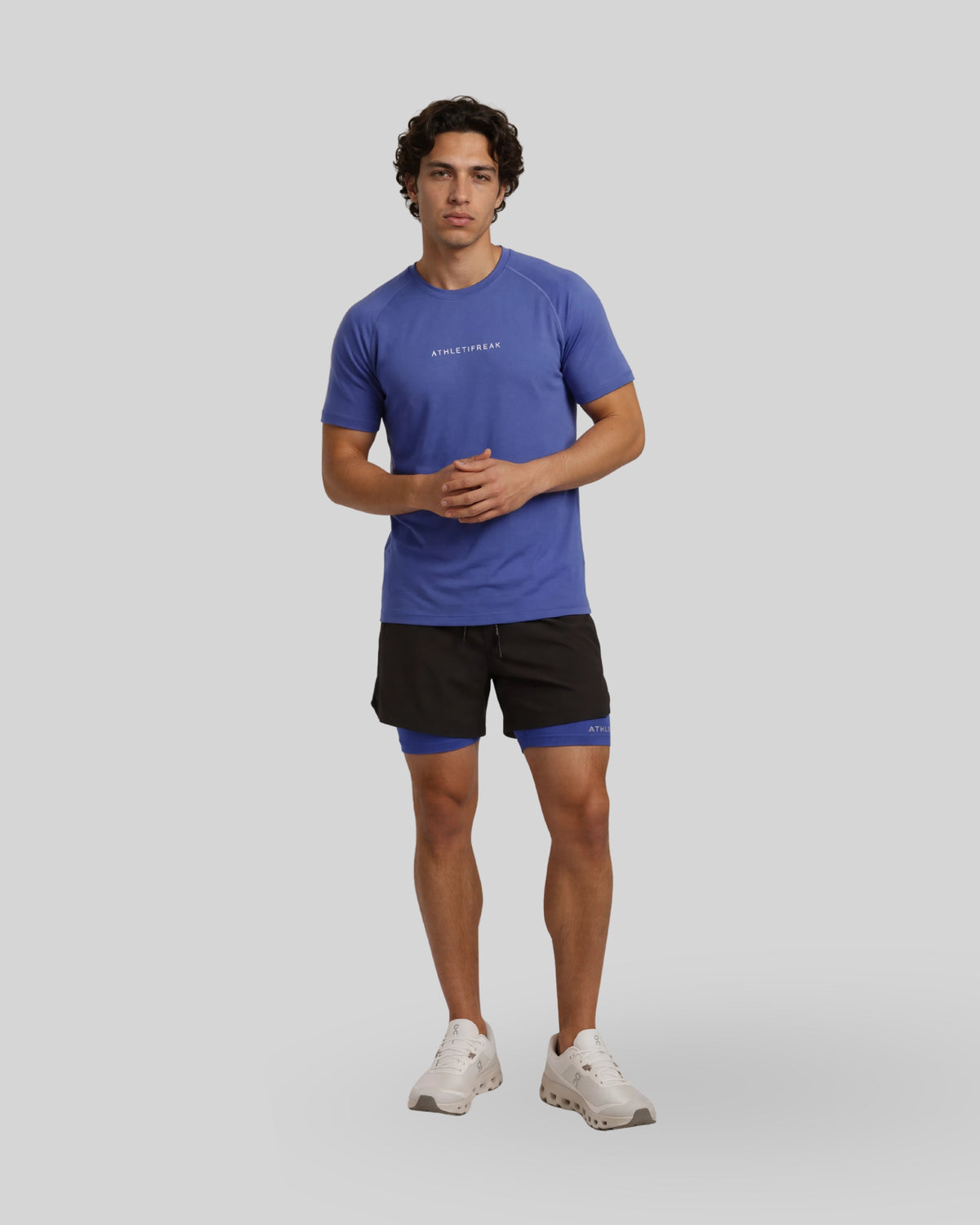 [CORE] Training Shorts 4" - Black / Azul