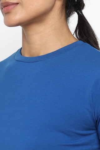 [INFINITECH] Training Crop Tee - Azul