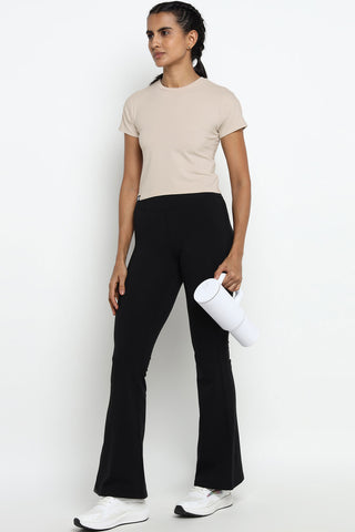 [INFINITECH] Training Crop Tee - Stone