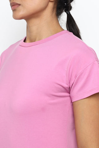 [INFINITECH] Training Crop Tee - Blush