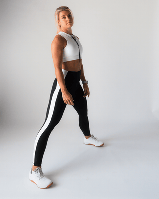 [CORE] Defynt Leggings - Black / White - Leggings - Athletifreak | Athletic & Gym Wear, Athleisure