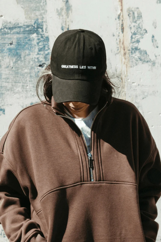 Greatness Lies Within Hat - Black
