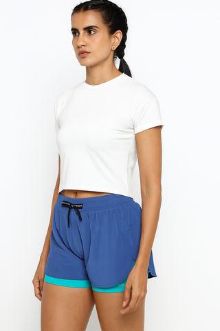 [INFINITECH] Training Crop Tee - White