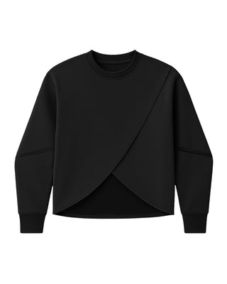 [ULTRALUX] Crossover Sweatshirt - Black