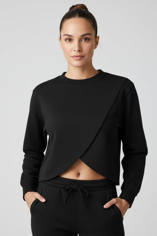 [ULTRALUX] Crossover Sweatshirt - Black