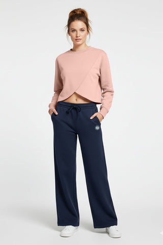 [ULTRALUX] Crossover Sweatshirt - Rose