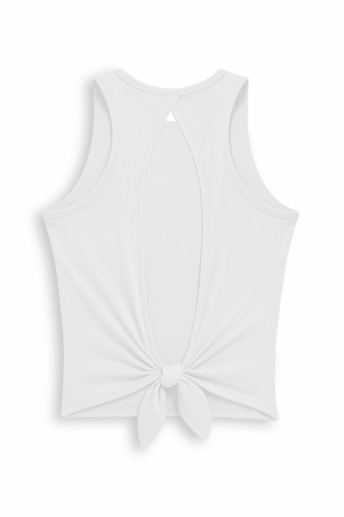 [ALWAYS ON] Knotty Tank - White - Tank - Athletifreak | Athletic & Gym Wear, Athleisure