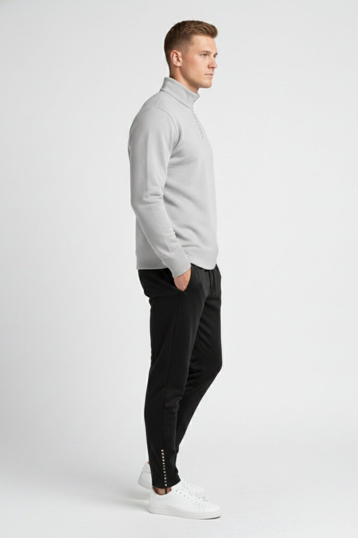 [CORE] Maverick Half Zip - Fog - Jacket - Athletifreak | Athletic & Gym Wear, Athleisure