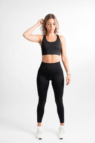 [CORE] Immerse Leggings 7/8 - Black - Leggings - Athletifreak | Athletic & Gym Wear, Athleisure