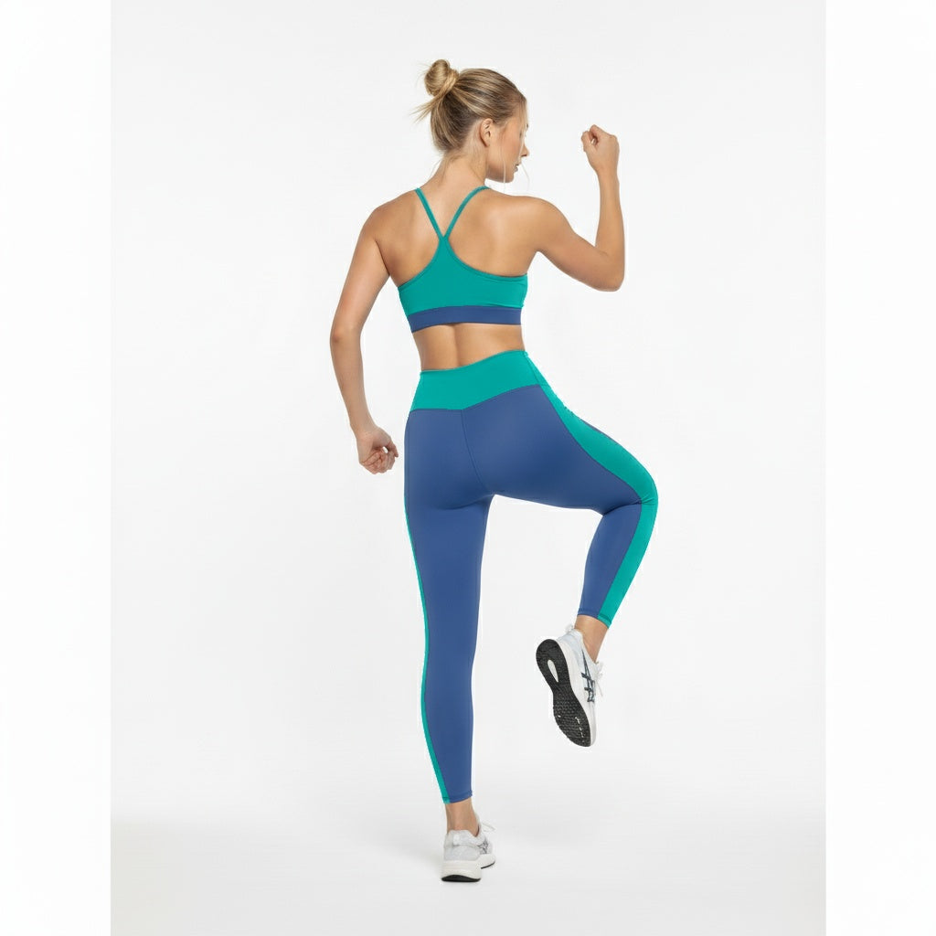 [CORE] Defynt Leggings - Azul/Verde