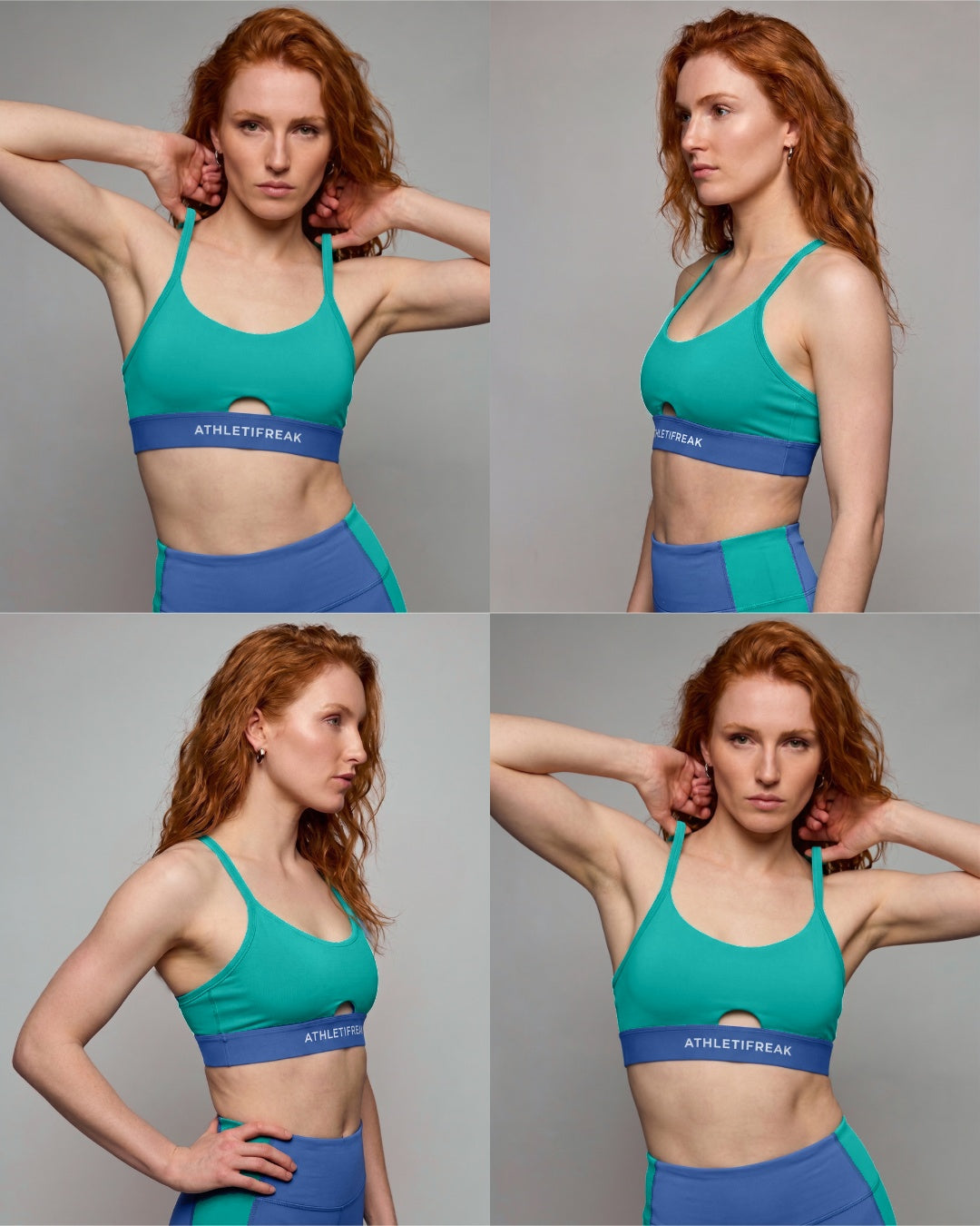 [CORE] Defynt Sportsbra - Azul / Verde