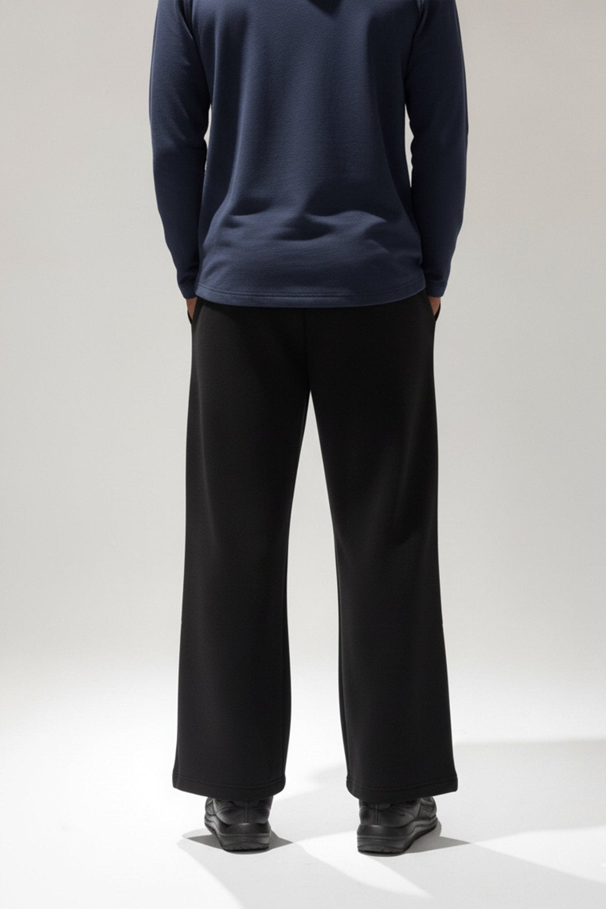 [EASYLUXE] Straight Leg Pants - Black - Pants - Athletifreak | Athletic & Gym Wear, Athleisure
