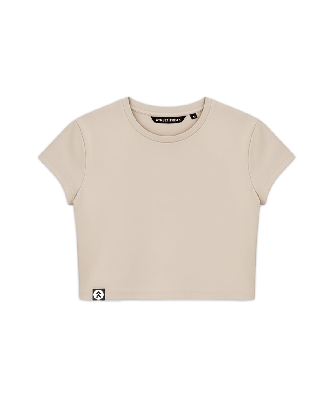 [INFINITECH] Training Crop Tee - Stone-4