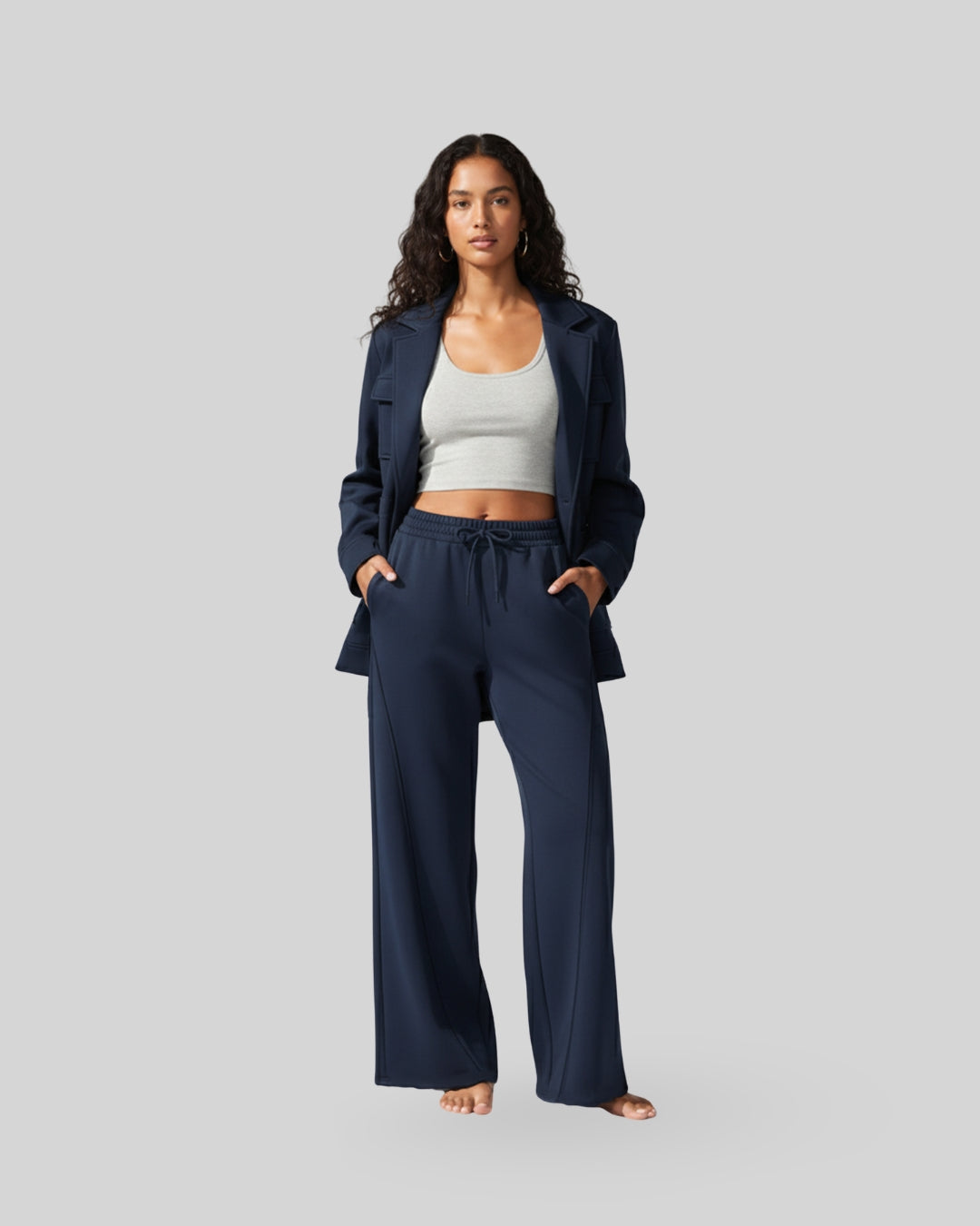 [EASYLUXE] Fly Blazer - Navy