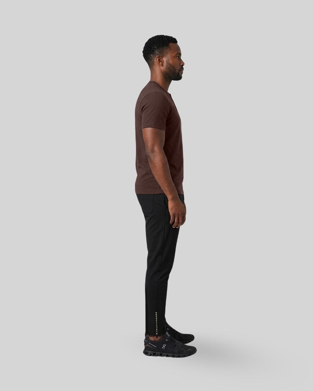 [HYBRID] Henley Cruise - Espresso - Tee - Athletifreak | Athletic & Gym Wear, Athleisure