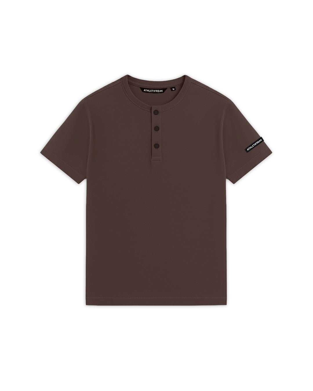 [HYBRID] Henley Cruise - Espresso - Tee - Athletifreak | Athletic & Gym Wear, Athleisure