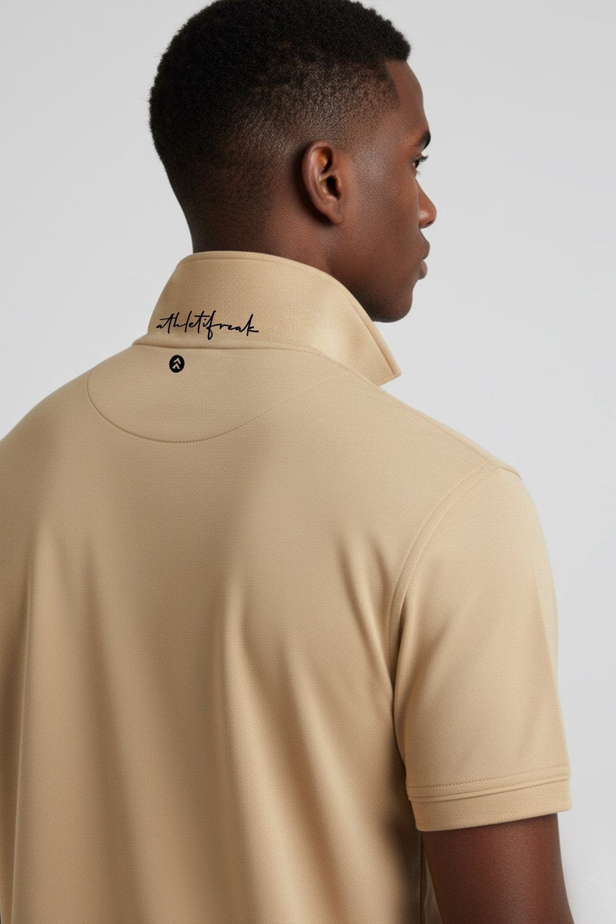 [HYBRID] Tech Polo - Latte - Tee - Athletifreak | Athletic & Gym Wear, Athleisure