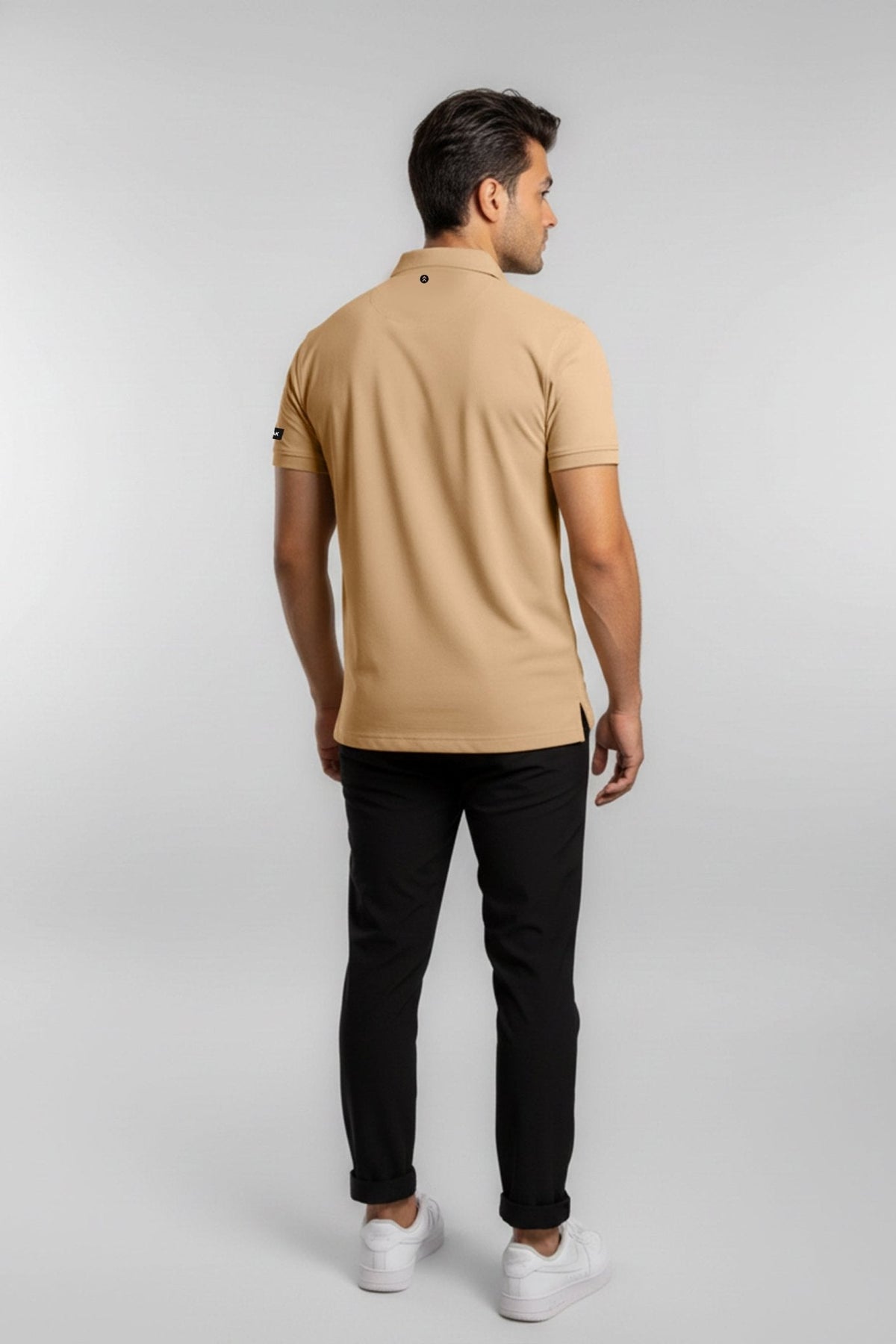 [HYBRID] Tech Polo - Latte - Tee - Athletifreak | Athletic & Gym Wear, Athleisure