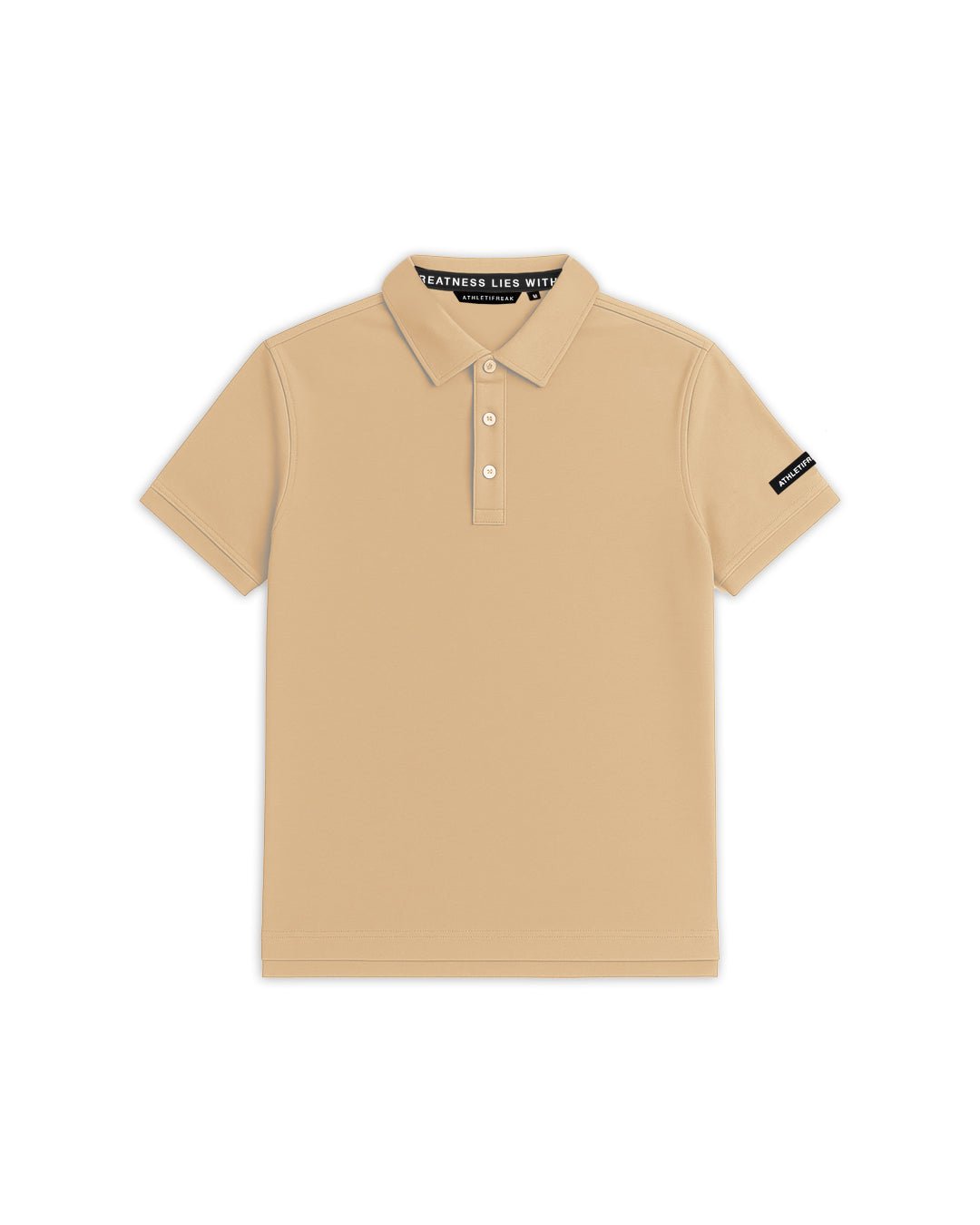 [HYBRID] Tech Polo - Latte - Tee - Athletifreak | Athletic & Gym Wear, Athleisure