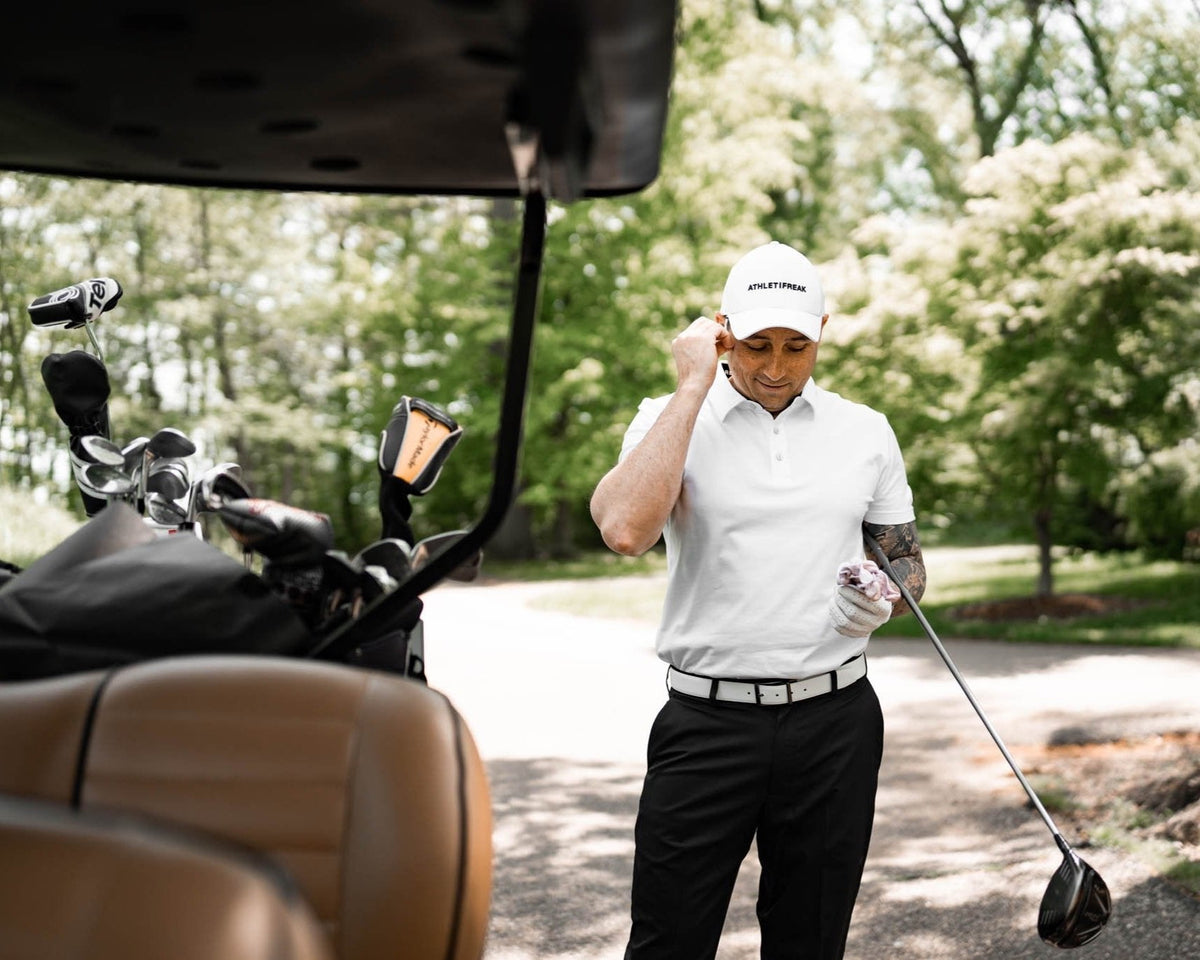 [HYBRID] Tech Polo - White - Tee - Athletifreak | Athletic & Gym Wear, Athleisure