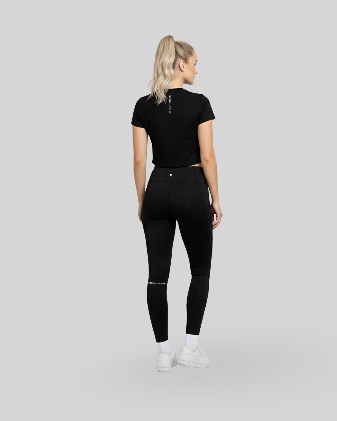 [INFINITECH] Training Crop Tee - Black - Tee - Athletifreak | Athletic & Gym Wear, Athleisure