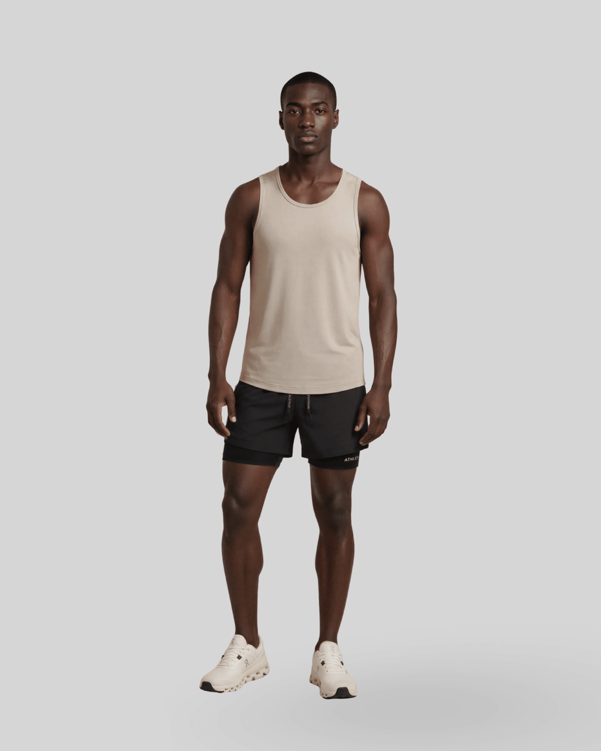 [INFINITECH] Training Tank - Stone - Tank - Athletifreak | Athletic & Gym Wear, Athleisure