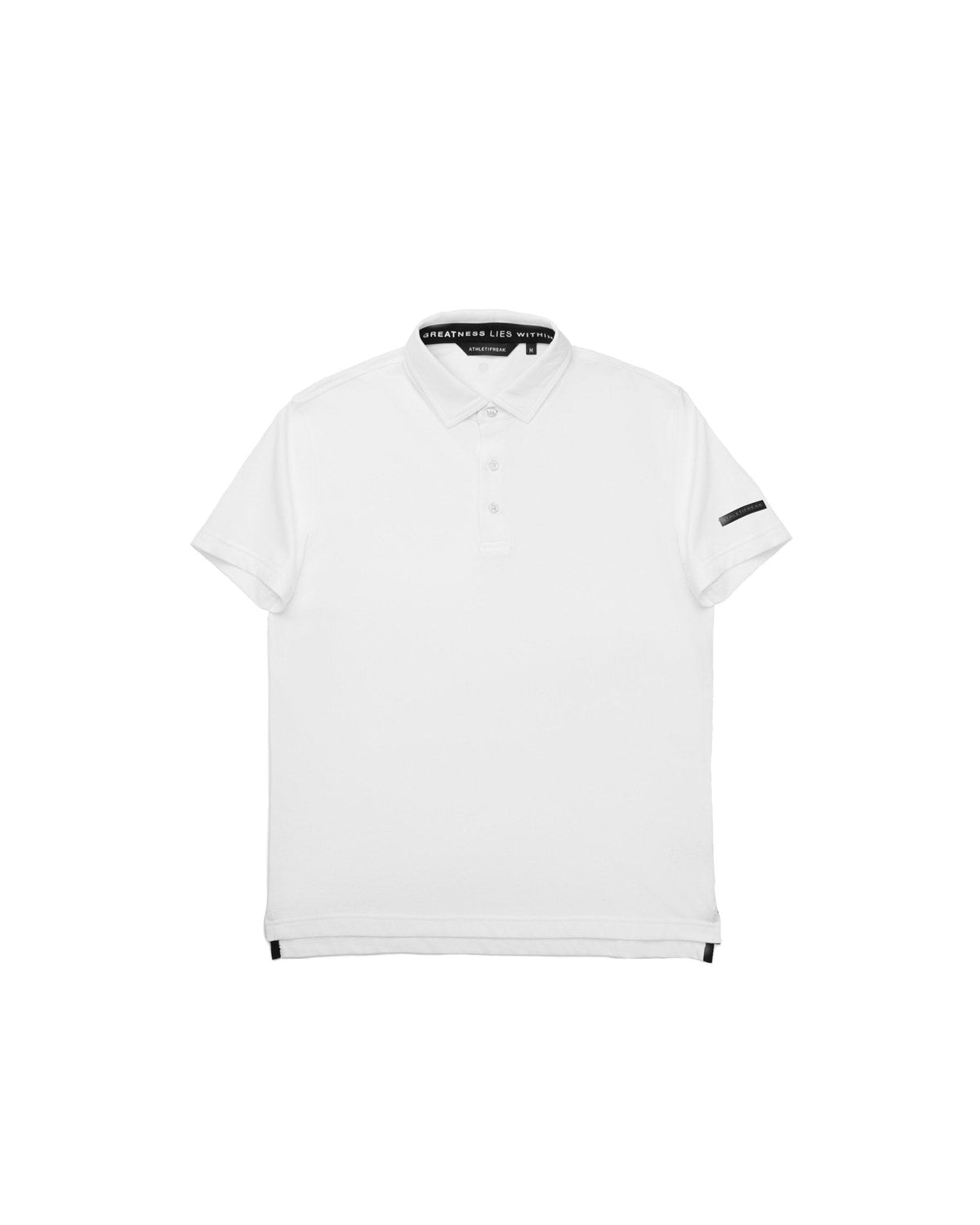 [HYBRID] Tech Polo - White - Tee - Athletifreak | Athletic & Gym Wear, Athleisure