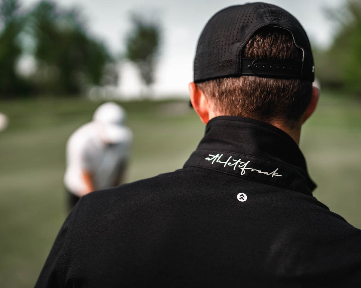 [HYBRID] Tech Polo - Black - Tee - Athletifreak | Athletic & Gym Wear, Athleisure