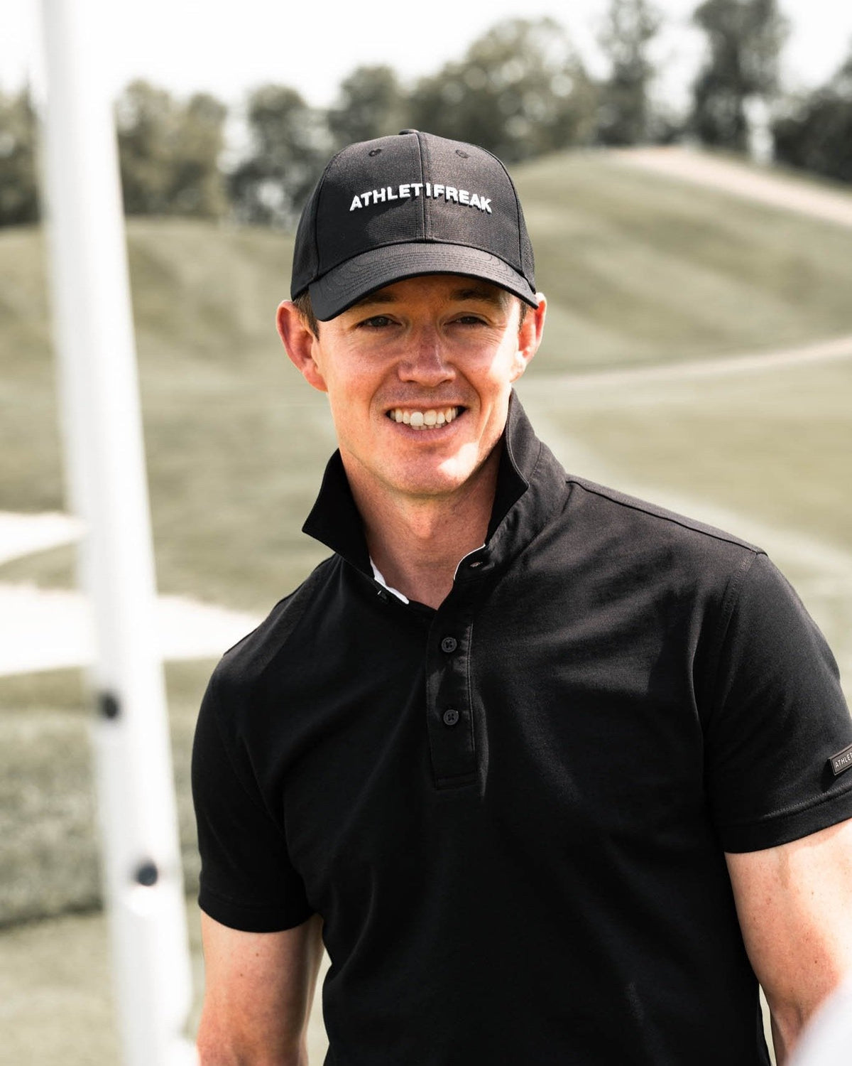 [HYBRID] Tech Polo - Black - Tee - Athletifreak | Athletic & Gym Wear, Athleisure