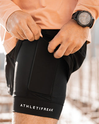 [CORE] Training Shorts 6" - Black/Black - Shorts - Athletifreak | Athletic & Gym Wear, Athleisure